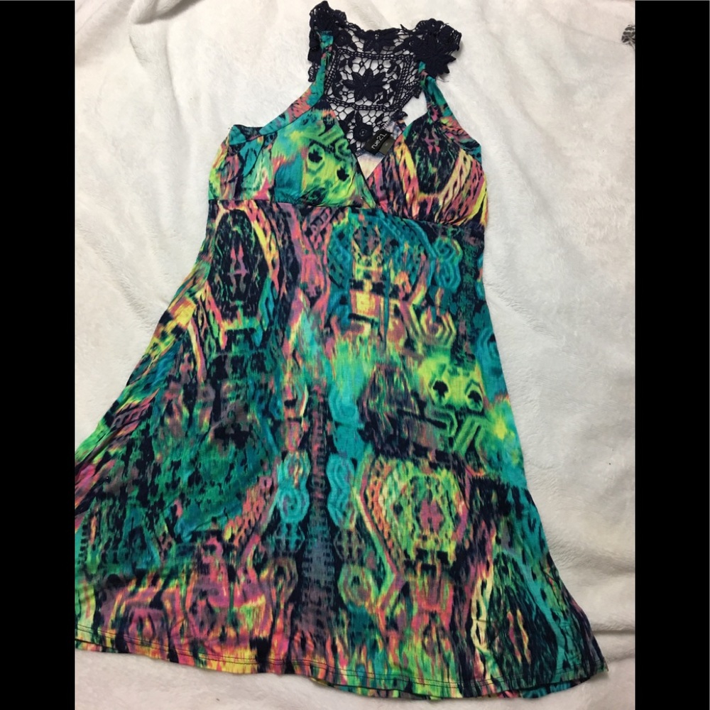 Fun and bright colored bikini coverup/summer dress